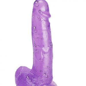 Tracy's Dog Purple Realistic Jelly Dong Dildo Waterproof Design