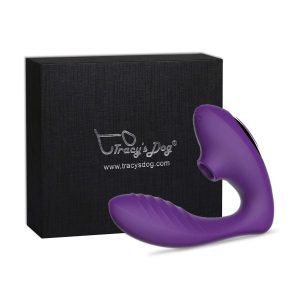 Tracy's Dog Clitoral Sucking Vibrator Retail Box, Purple Color