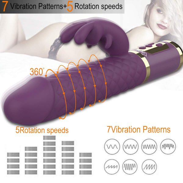 Tracy's Dog G Spot Rabbit Vibrator 7 Vibration Patterns & 5 Rotation Speeds